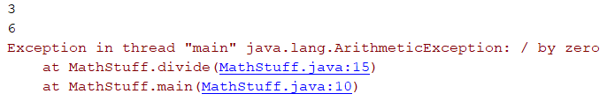 Java ArithmeticException