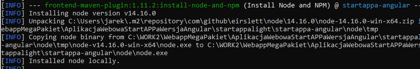 Java - Javascript node msi